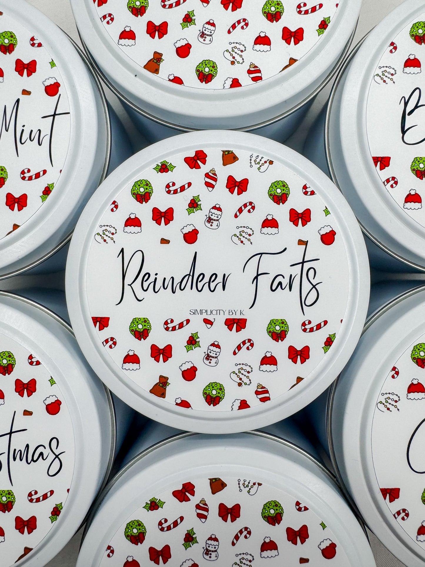 Christmas Candle Tins