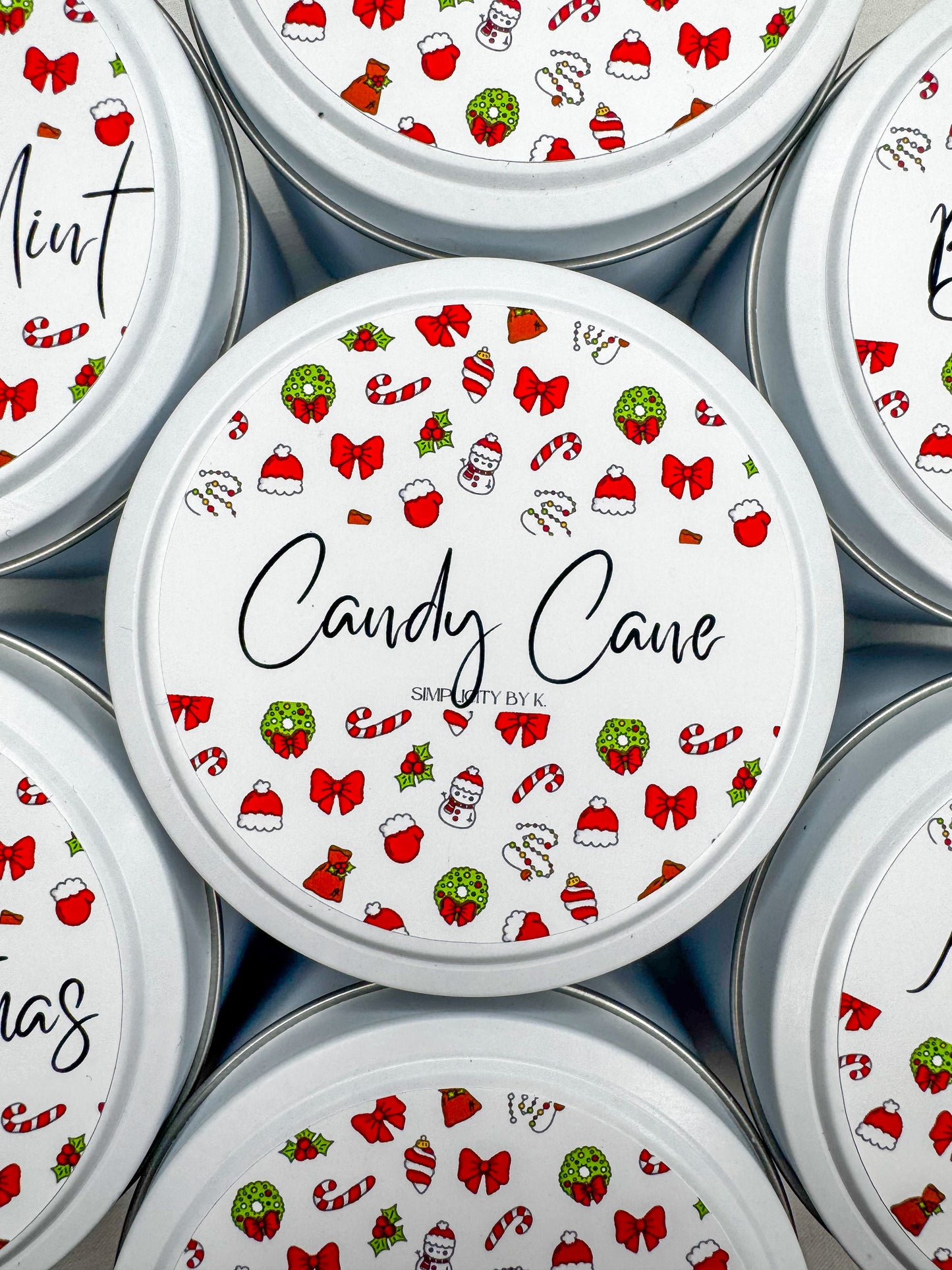 Christmas Candle Tins