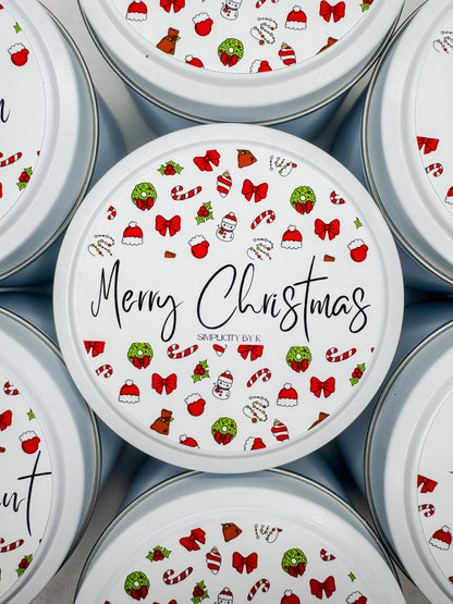 Christmas Candle Tins