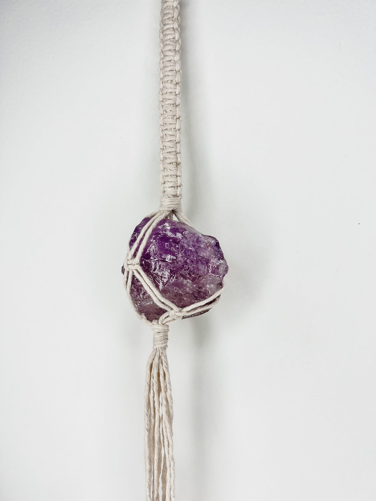 Macrame Wrapped Crystals