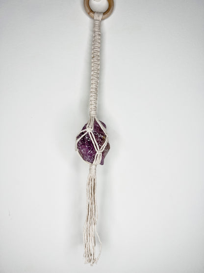 Macrame Wrapped Crystals