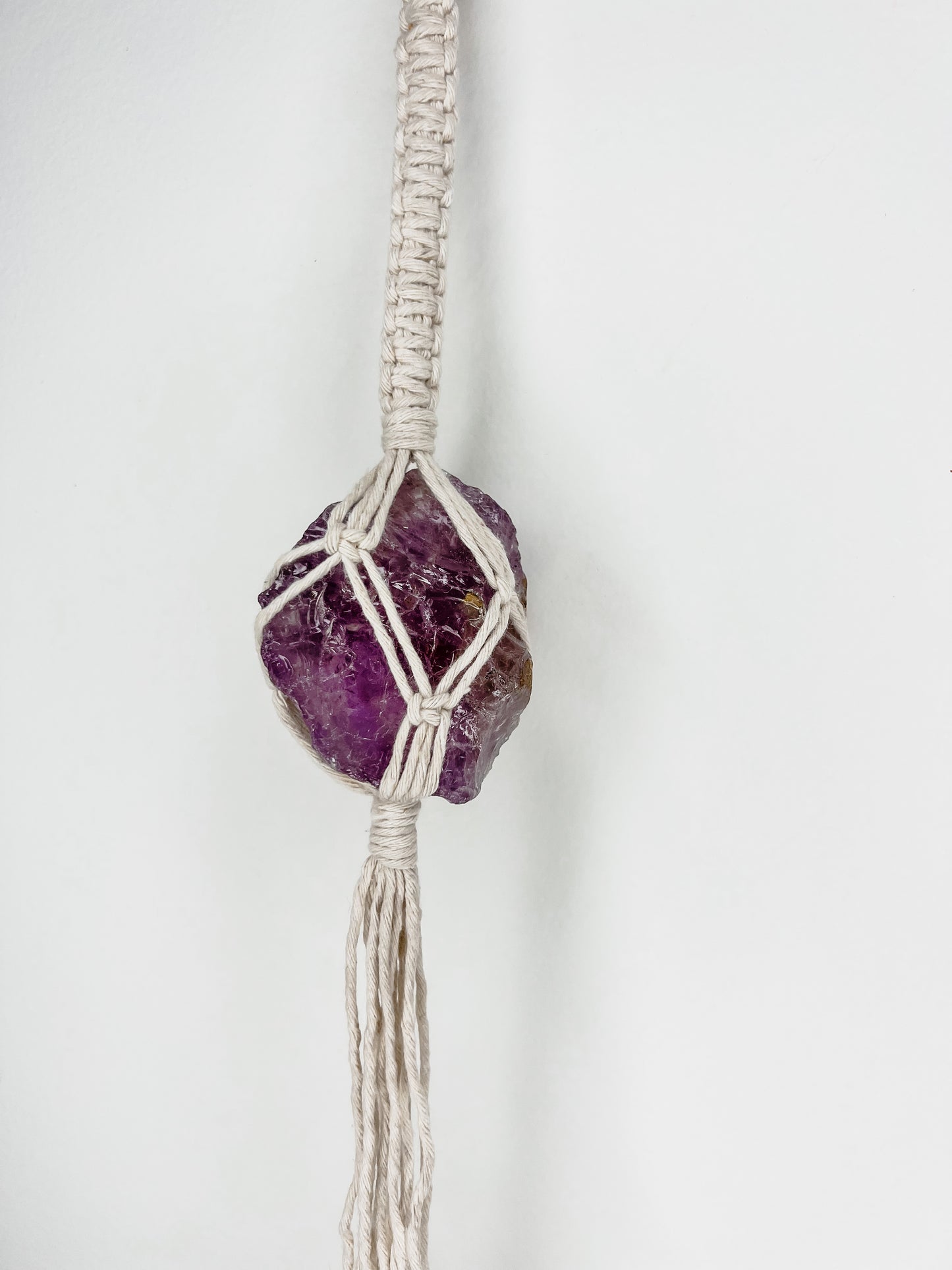 Macrame Wrapped Crystals