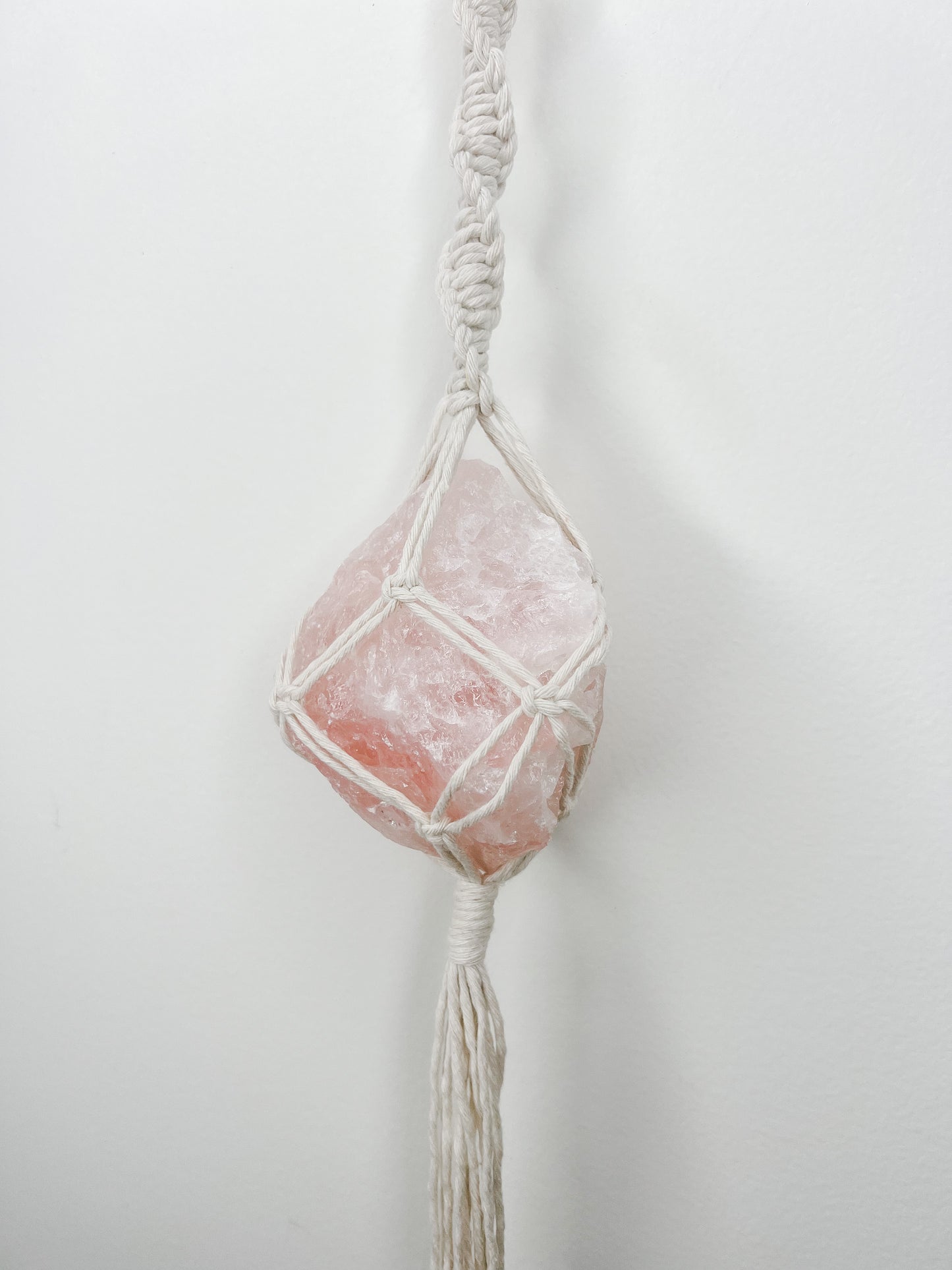 XL Macrame Wrapped Crystals