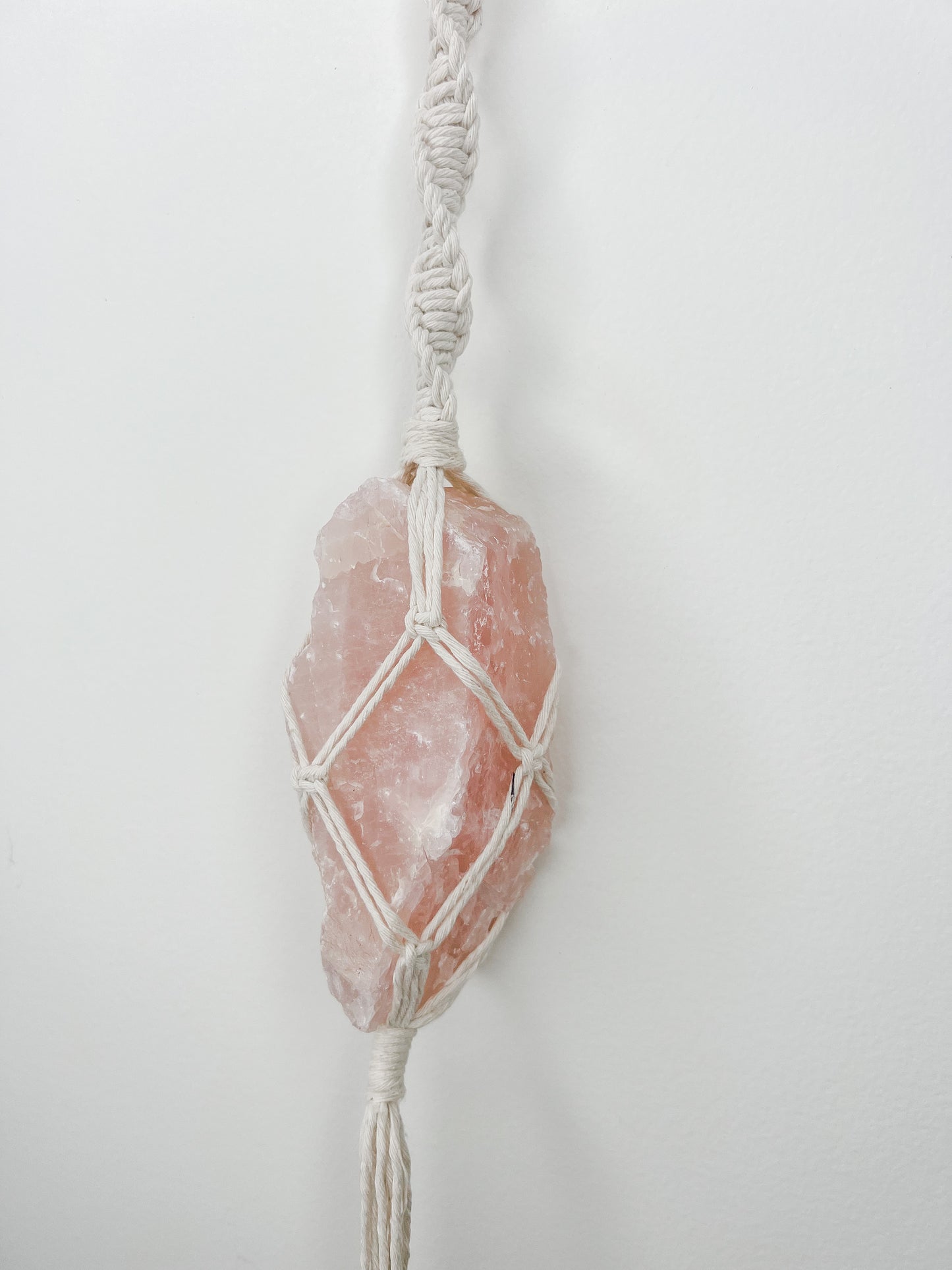 XL Macrame Wrapped Crystals