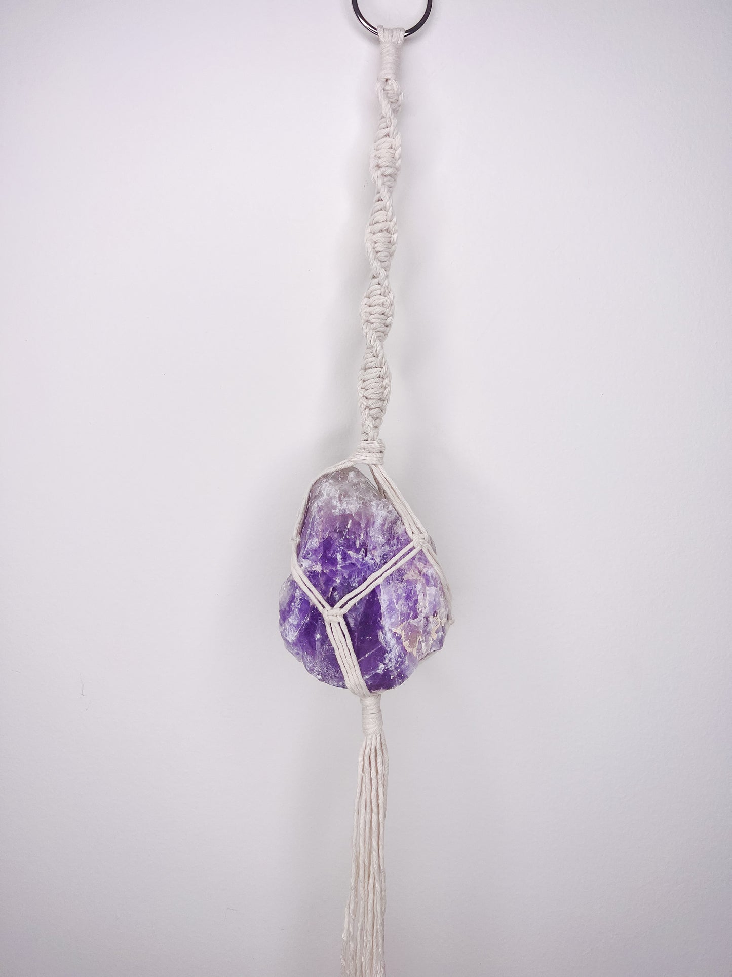 XL Macrame Wrapped Crystals