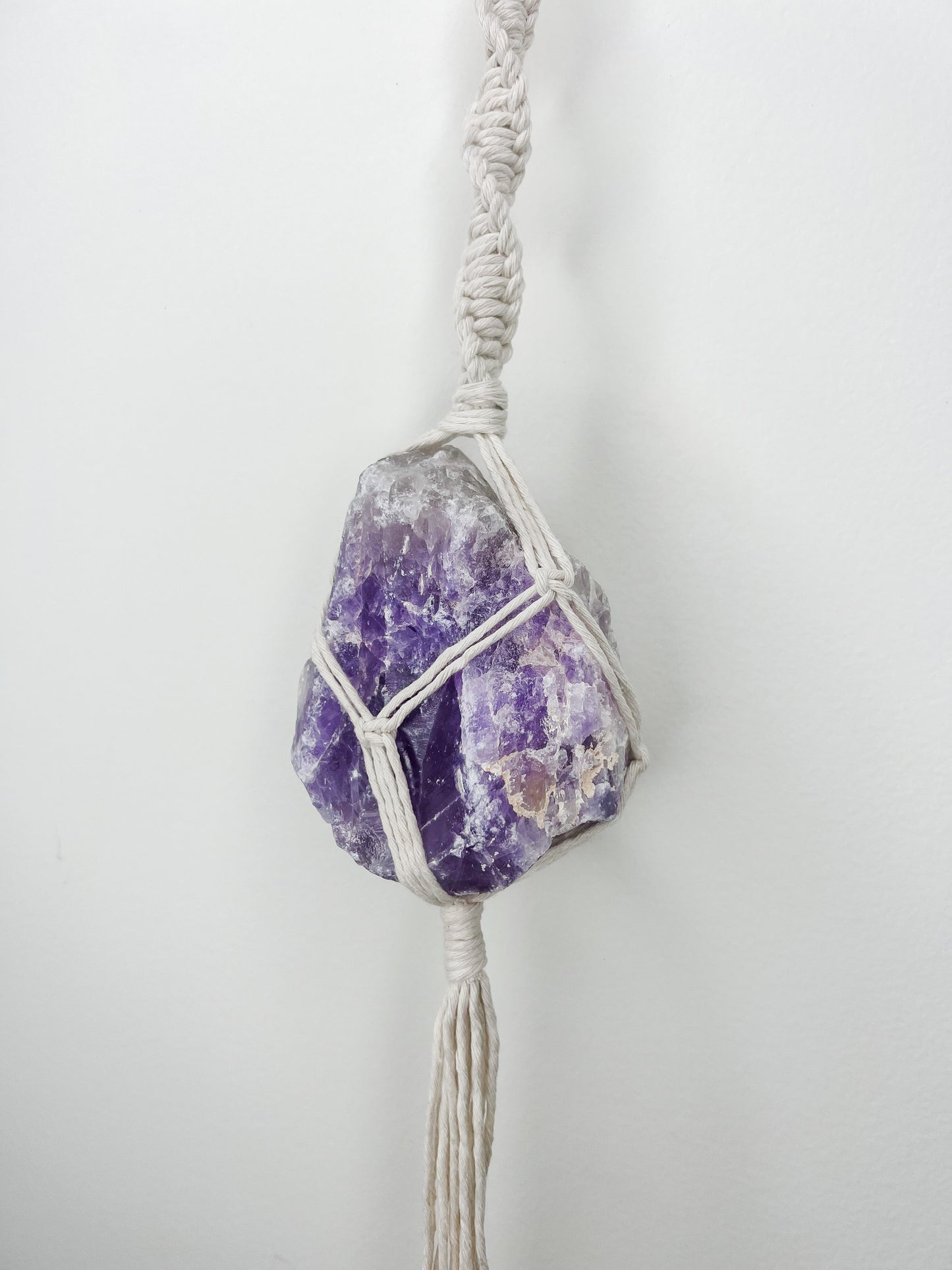 XL Macrame Wrapped Crystals